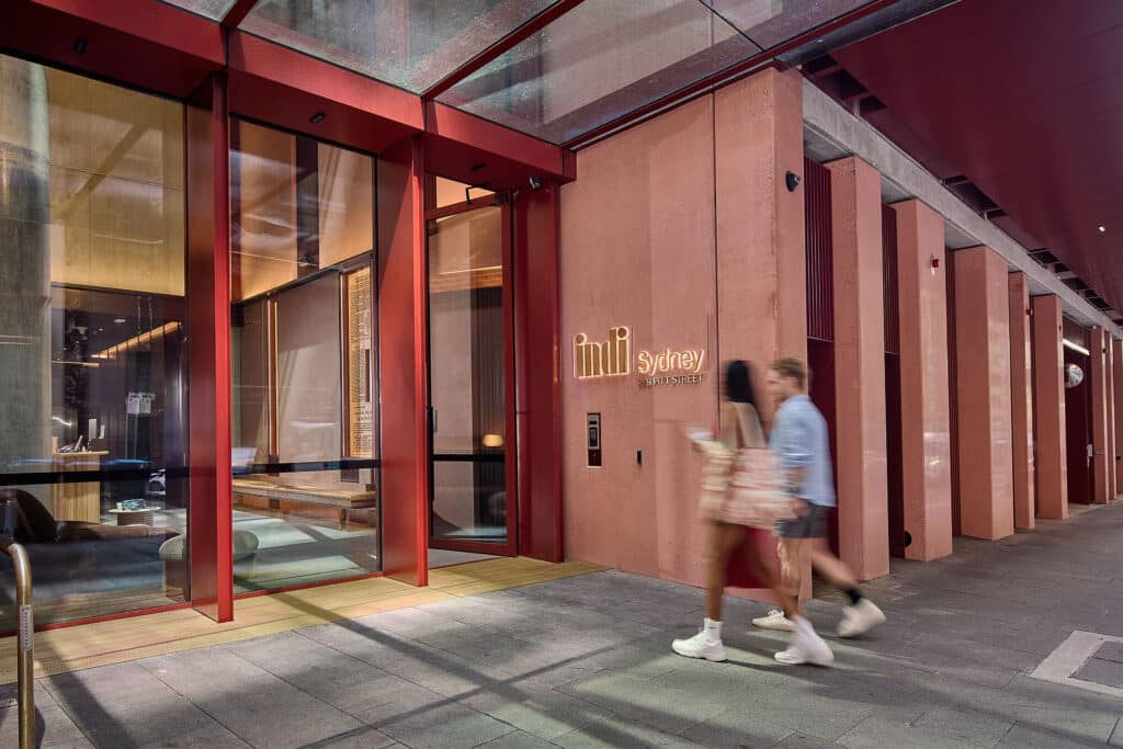 Indi Sydney lobby entrance, Pitt Street Sydney